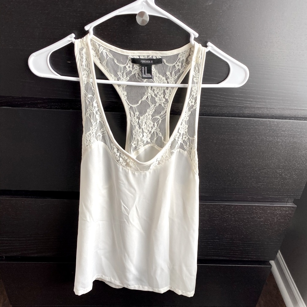 Forever 21 cream tank top